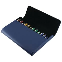 Pineider Genuine Italian Leather Pen Case, 12 Pens -Best Office Supplie Shop 123