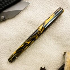 Tibaldi Infrangibile Special Edition Chrome Yellow Fountain Pen, Full Resin, Fine Point -Best Office Supplie Shop 41ZtHSaKbLL. AC SL1472 hhh