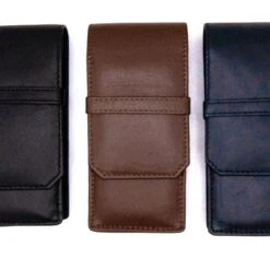 Triple Genuine Leather Pen Case