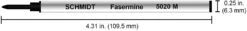 Schmidt Fiber Tip Marker Rollerball Pen Refills, 5020, Medium -Best Office Supplie Shop 61 0izULk3L. AC SL1500