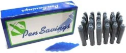 Best Office Supplie Shop 30 24 Standard International Short Fountain Pen Ink Cartridges, Legal Blue