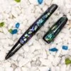 Monteverde Super Mega Limited Edition Abalone Rollerball Pen, Gunmetal Trim -Best Office Supplie Shop 7607e336 48c8 5a75 9ad1 b1abe5280ec9