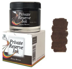Private Reserve Fountain Pen Ink Bottle, 60ml, Ebony Brown