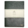 Pineider Notes Milano Leather Notebook, Green, Lined Ivory Paper