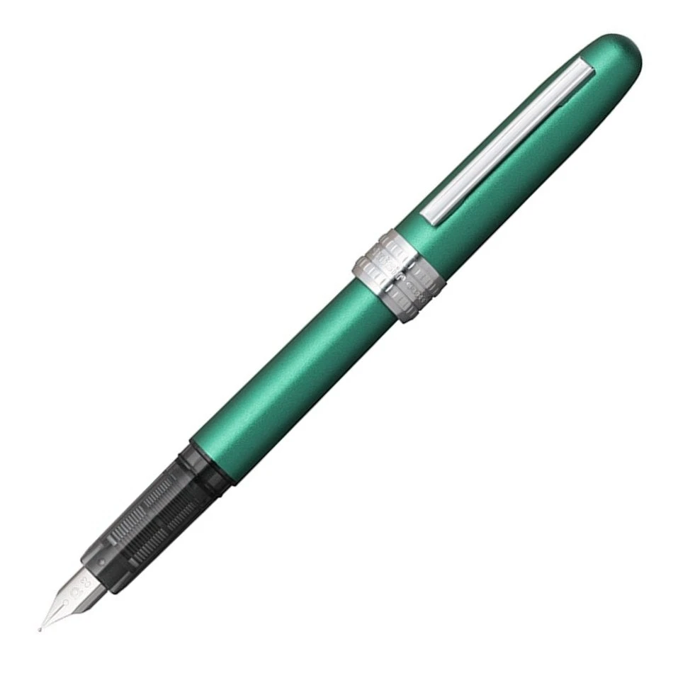 Platinum Plaisir Fountain Pen, Teal Green 3 Platinum Plaisir Fountain Pen, Teal Green