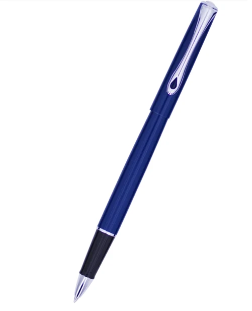 Diplomat Traveller Rollerball Pen, Navy Blue & Chrome 3 Diplomat Traveller Rollerball Pen, Navy Blue & Chrome