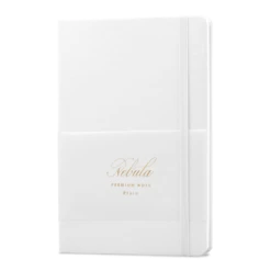 Nebula Premium Notepad, 90g White Paper, Snow White