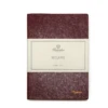 Pineider Notes Milano Leather Notebook, Red Wine, Lined Ivory Paper -Best Office Supplie Shop WineRed