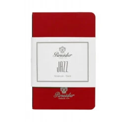 Pineider Notes Jazz Notebook, 80 Pages, 80 Gr Blank White Paper, Red