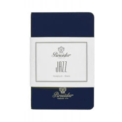 Pineider Notes Jazz Notebook, 80 Pages, 80 Gr Blank White Paper, Blue