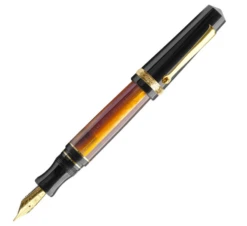 Maiora Aventus Unica Fountain Pen, Black, Orange & Gold