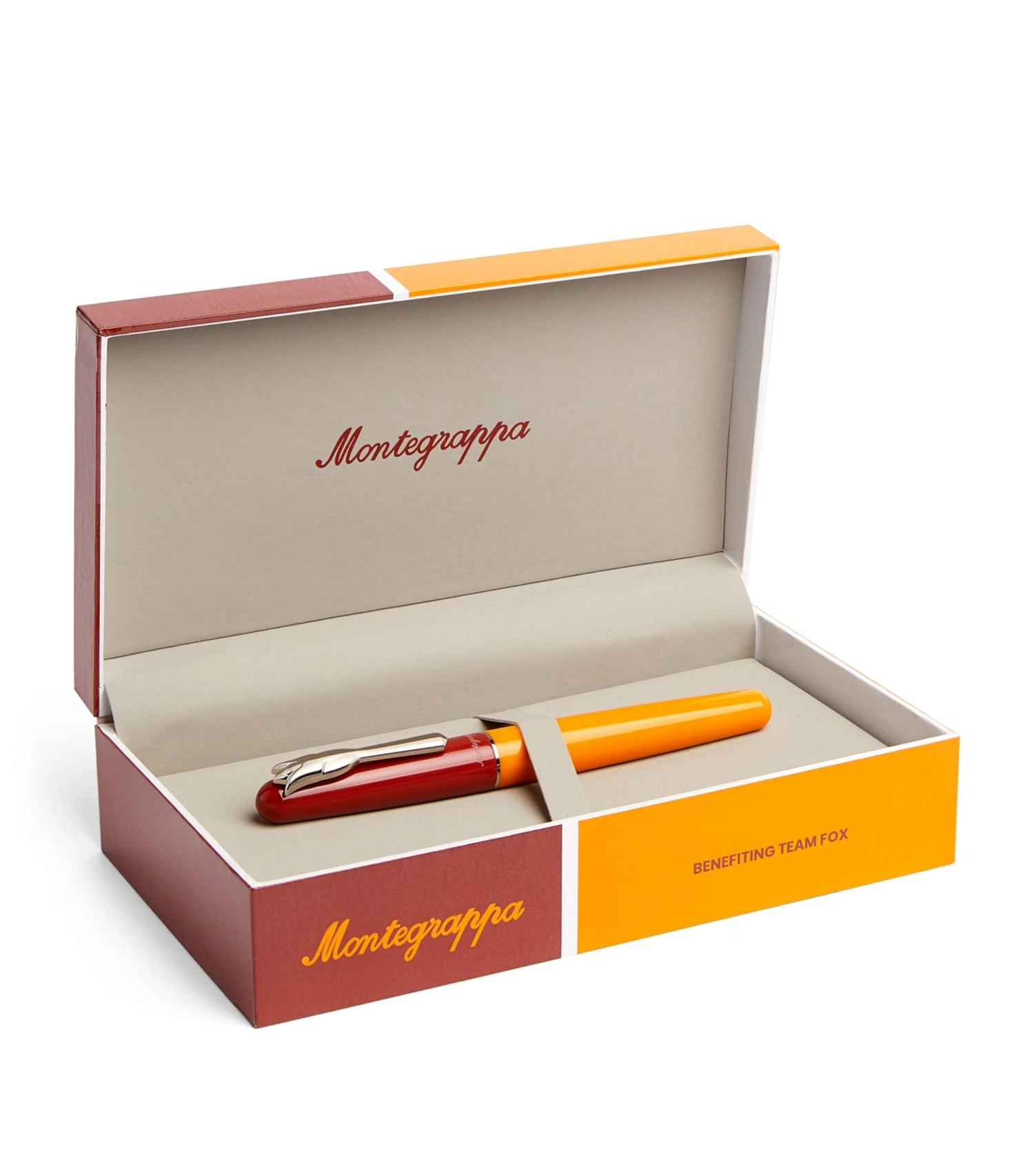 Montegrappa Team Fox Tulip Fountain Pen, Red & Orange 5 Montegrappa Team Fox Tulip Fountain Pen, Red & Orange - Image 3
