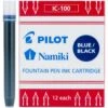 Pilot Namiki Fountain Pen Ink Cartridges, Blue/Black, 12pk -Best Office Supplie Shop pbb