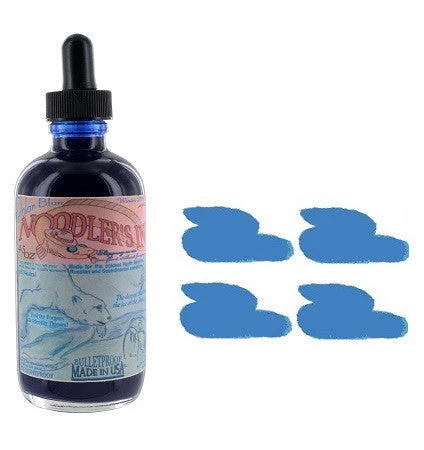 Noodlers Fountain Pen Ink Bottle - 4.5 Oz Eternal Polar Blue W/ Free Pen 3 Noodlers Fountain Pen Ink Bottle - 4.5 Oz Eternal Polar Blue W/ Free Pen